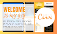 design pdfs, ebooks, planners and welcome packets in canva