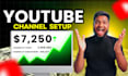 professional youtube channel creation and setup