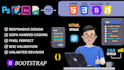 convert PSD to HTML, xd to HTML, figma to HTML responsive