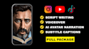 write, narrate and create scary horror stories for youtube, instagram and tiktok