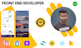 your frontend web developer using react, HTML, CSS, bootstrap, javascript