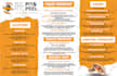 design your menu for bars, restaurants, brochures, trifolds