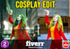 professionally retouch cosplay photo and change background