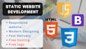 design a decent modern website using HTML, CSS, javascript
