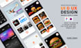 do modern web and app UI UX design with motion graphic