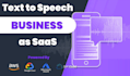 make ai powered text to speech saas website