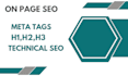 do onpage SEO and technical se0 optimization for wordpress wix shopify
