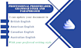 do professional proofreading, grammar checking and fixing, and paraphrasing