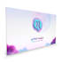 create a 3d business card design with qr code