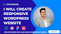 build responsive wordpress website mobile optimized with SEO