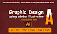 design artwork in adobe illustrator graphic designer
