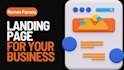 create a catchy landing page for you using html,css and js