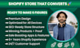 create a high converting shopify store, shopify website