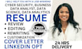 write cybersecurity, data science, business, data analyst, data analytics resume