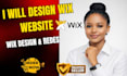 design or redesign wix websie design, redesign
