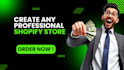 create a professional shopify store for any niche