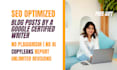 be your SEO optimized web content writer and blog writer