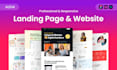 design stunning responsive landing page, homepage, web mockup UI in figma