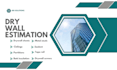 do drywall take off and construction cost estimation
