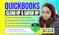 do quickbooks clean up, catch up, setup and reconciliation