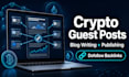 write and publish crypto blog guest post with SEO backlink services