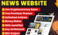 design automated crypto bitcoin news website