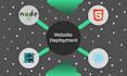 deploy HTML, CSS, javascript, react and node js website