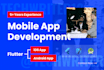 be flutter developer building mobile app, flutter app development with backend