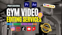 do professional fitness, gym, workout and sports video editing for tiktok, reels