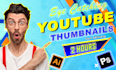 design catchy youtube thumbnail