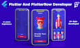 design flutter UI, reskin flutter app or flutterflow and resolve errors, bugs