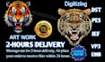 do fast and efficient embroidery digitizing, logo, into, dst and pes file