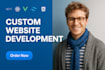 create modern websites, and web components in react, next, vue js