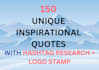 create 150 best inspirational quotes with your logo