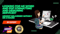 format and design microsoft word document