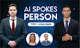 make ai spokesperson video in any language for promotion