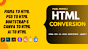 convert figma xd to HTML CSS with bootstrap 5