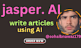 write articles using jasper ai, surfer SEO within 24 hours