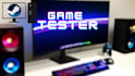 test and review your steam game