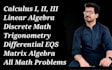 teach you calculus, algebra, and trigonometry 24hrs
