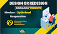 design and redesign godaddy website professionally