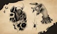 design a black and grey tattoo for you