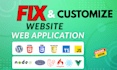 fix any website, wordpress website or web application errors or bug