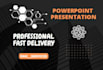 design a professional  powerpoint template presentation