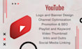 youtube channel setup, logo, banner, and optimization