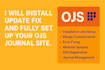 setup customize and fix ojs journal website