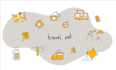 create custom hand drawn icons set illustration