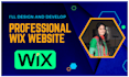 design and develop professional wix website