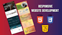 develop responsive website using HTML, CSS, java script and flexbox