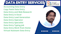 do fast data entry, excel, web research, copy paste and more